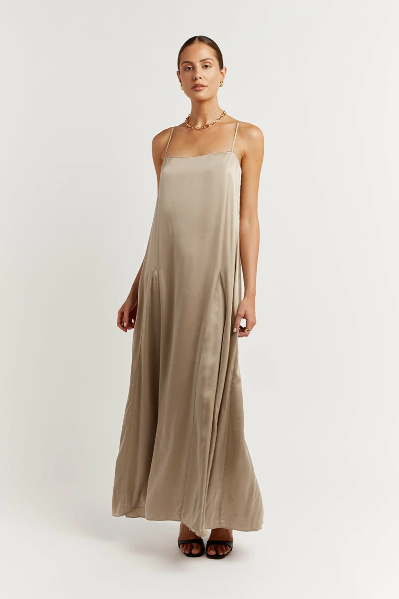 DISSH EVANS STONE SILK SLIP MIDI DRESS 2 DISSH EVANS STONE SILK SLIP MIDI DRESS - Image 2