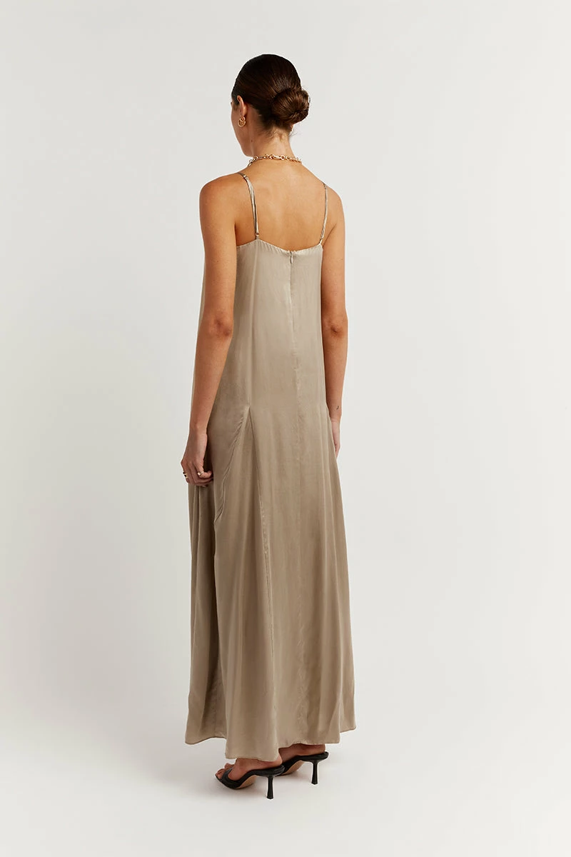 DISSH EVANS STONE SILK SLIP MIDI DRESS 4 DISSH EVANS STONE SILK SLIP MIDI DRESS - Image 4