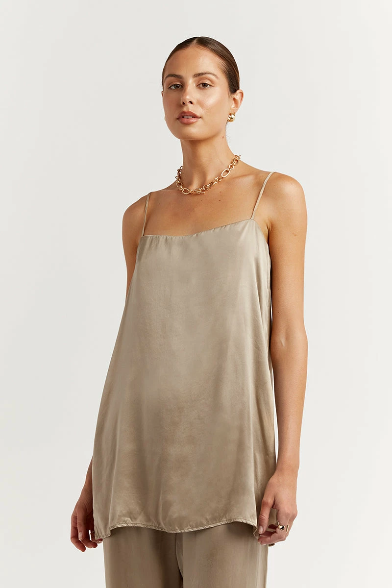 DISSH EVANS STONE SILK TUNIC TOP 2 DISSH EVANS STONE SILK TUNIC TOP - Image 2