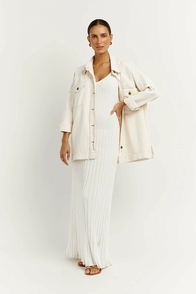 DISSH PERI CREAM DENIM SHACKET 1 DISSH PERI CREAM DENIM SHACKET