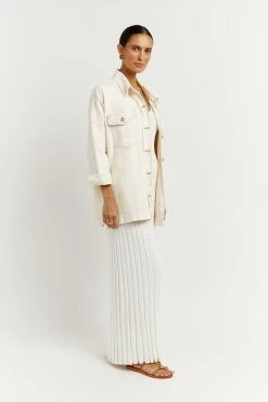 DISSH PERI CREAM DENIM SHACKET 7 DISSH PERI CREAM DENIM SHACKET -DISSH all-clothing Shop DCD02015CRE.140 2