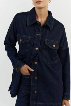 DISSH PERI INDIGO SHACKET 11 DISSH PERI INDIGO SHACKET -DISSH all-clothing Shop DCD02015IND.495 14