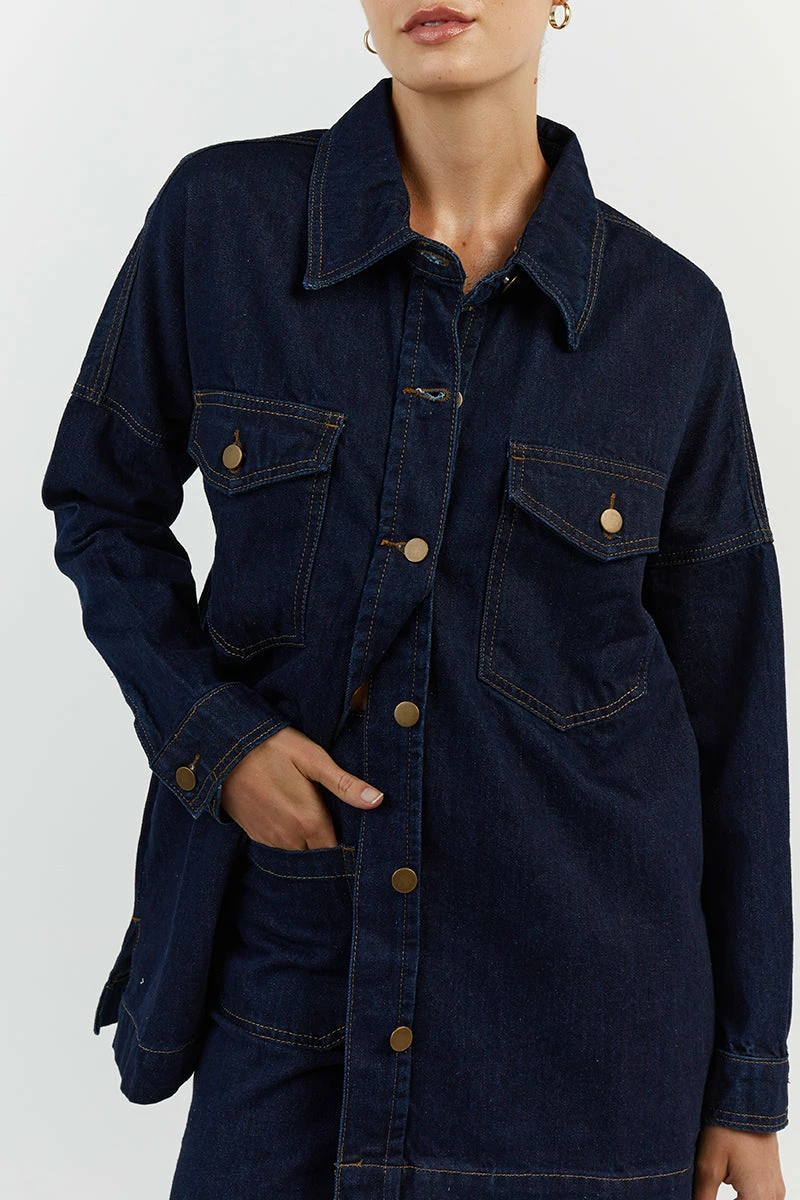 DISSH PERI INDIGO SHACKET 6 DISSH PERI INDIGO SHACKET - Image 6