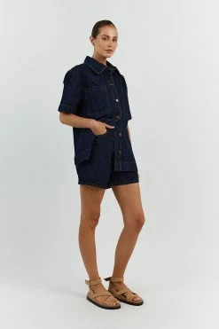 DISSH PIPER INDIGO DENIM JACKET 7 DISSH PIPER INDIGO DENIM JACKET -DISSH all-clothing Shop DCD02016IND.495 12