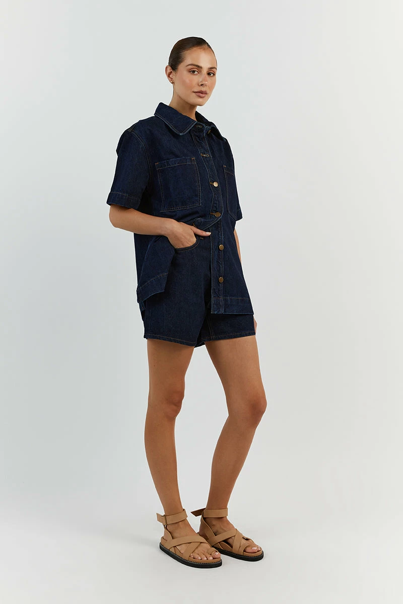 DISSH PIPER INDIGO DENIM JACKET 3 DISSH PIPER INDIGO DENIM JACKET - Image 3