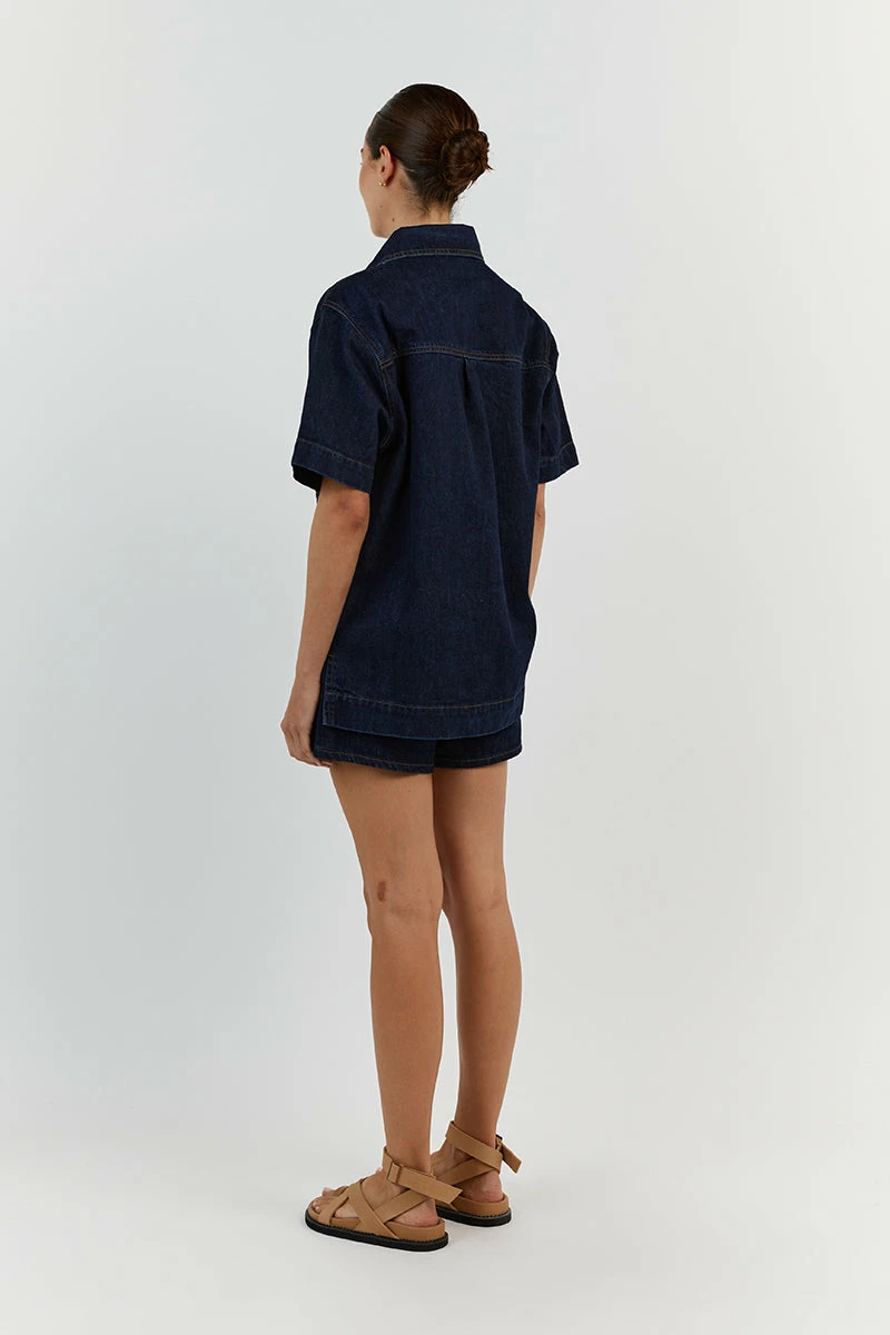 DISSH PIPER INDIGO DENIM JACKET 4 DISSH PIPER INDIGO DENIM JACKET - Image 4