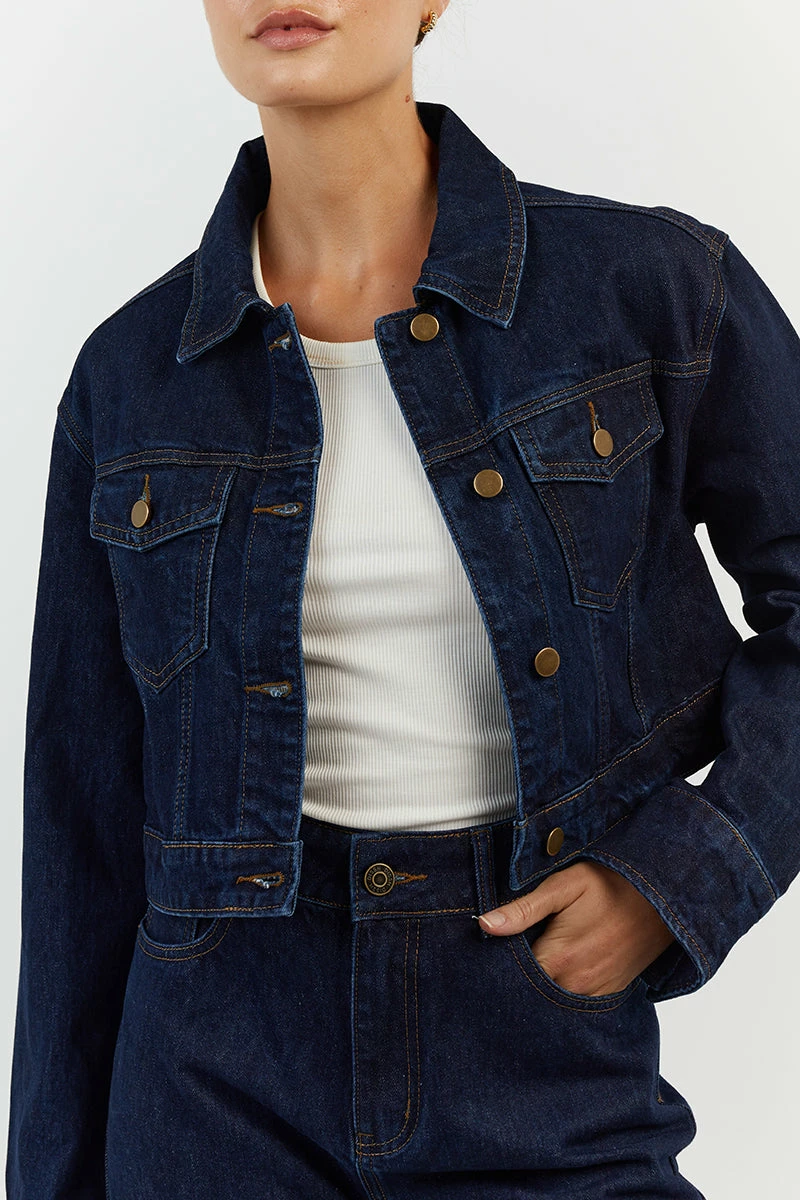 DISSH DEVIN INDIGO WIDE LEG DENIM JEAN 5 DISSH DEVIN INDIGO WIDE LEG DENIM JEAN - Image 5