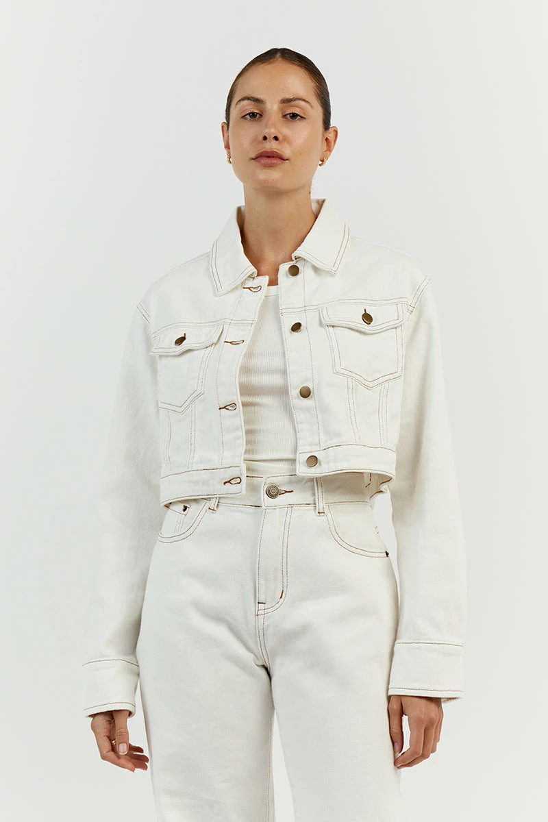 DISSH DEVIN OFF WHITE CROPPED JACKET 1 DISSH DEVIN OFF WHITE CROPPED JACKET