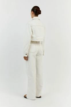 DISSH DEVIN OFF WHITE CROPPED JACKET 8 DISSH DEVIN OFF WHITE CROPPED JACKET -DISSH all-clothing Shop DCD02018OW.105 13