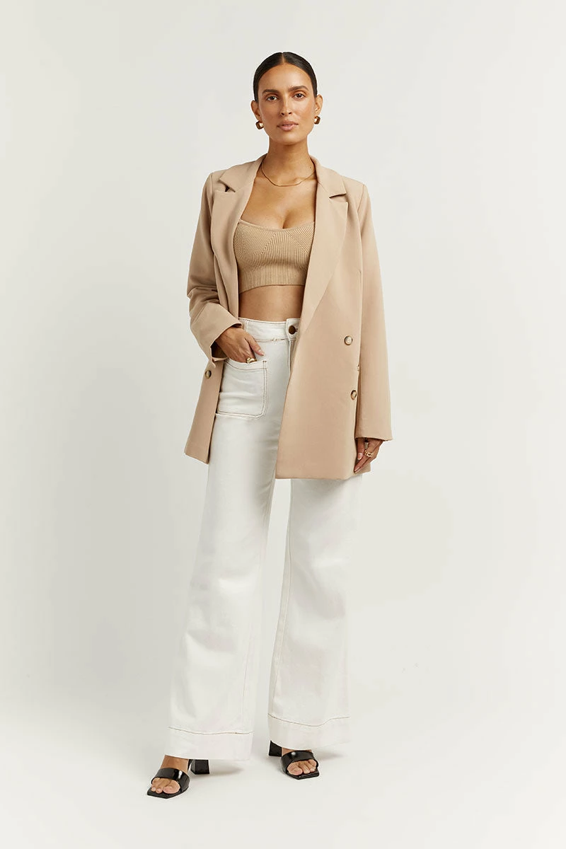 DISSH PERI OFF WHITE WIDE LEG DENIM JEAN 1 DISSH PERI OFF WHITE WIDE LEG DENIM JEAN