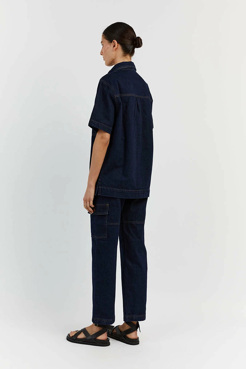 DISSH BRONX INDIGO MID RISE CARGO 4 DISSH BRONX INDIGO MID RISE CARGO - Image 4