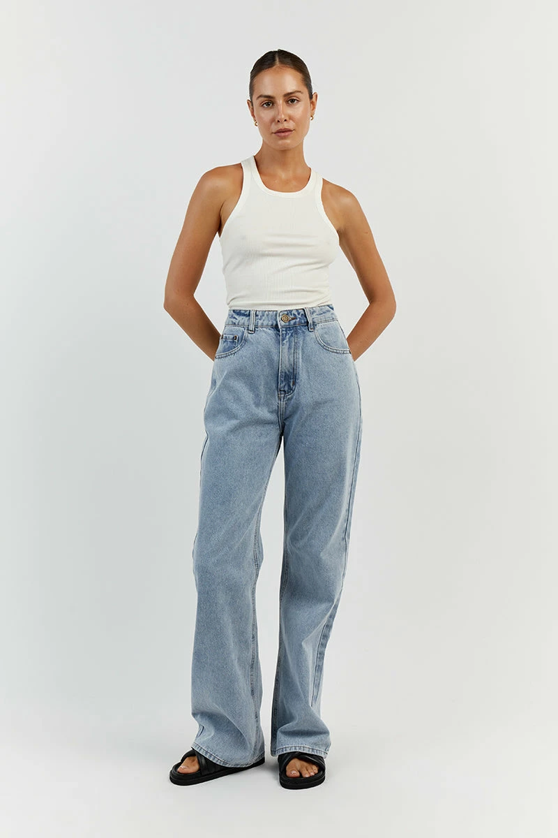 DISSH ALEXA BLUE MID RISE SLOUCHY JEAN 2 DISSH ALEXA BLUE MID RISE SLOUCHY JEAN - Image 2