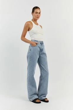 DISSH ALEXA BLUE MID RISE SLOUCHY JEAN 7 DISSH ALEXA BLUE MID RISE SLOUCHY JEAN -DISSH all-clothing Shop DCD09085BLU.450 12