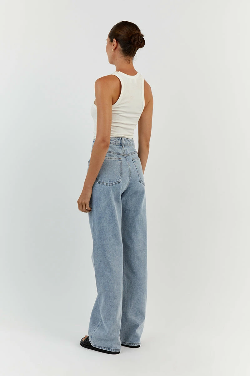 DISSH ALEXA BLUE MID RISE SLOUCHY JEAN 4 DISSH ALEXA BLUE MID RISE SLOUCHY JEAN - Image 4