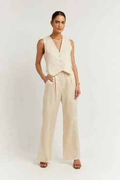 DISSH NORAH BUTTER LINEN PANT