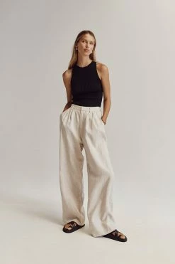 DISSH NORAH NATURAL LINEN PANT