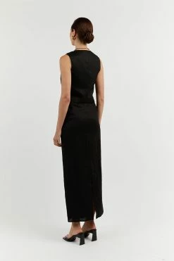 DISSH BANKS BLACK LINEN VEST 13 DISSH BANKS BLACK LINEN VEST -DISSH all-clothing Shop DFS01002BK.600 3 bcba87f2 2548 48ca b658 201a8fa7cd6d