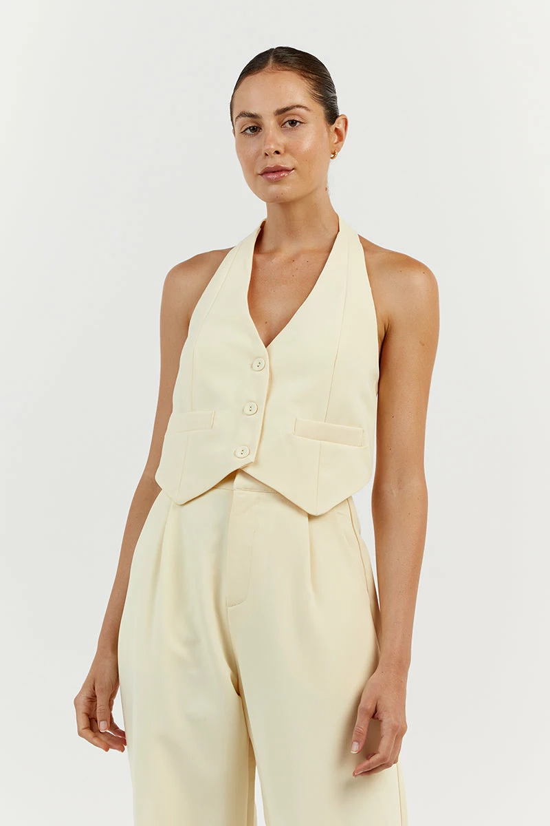 DISSH EVA LEMON HALTER VEST 2 DISSH EVA LEMON HALTER VEST - Image 2