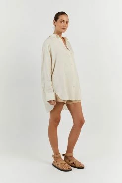 DISSH ELLISON CREAM OVERSIZED SHIRT 7 DISSH ELLISON CREAM OVERSIZED SHIRT -DISSH all-clothing Shop DFS03008CRM.115 12