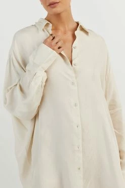 DISSH ELLISON CREAM OVERSIZED SHIRT 9 DISSH ELLISON CREAM OVERSIZED SHIRT -DISSH all-clothing Shop DFS03008CRM.115 14