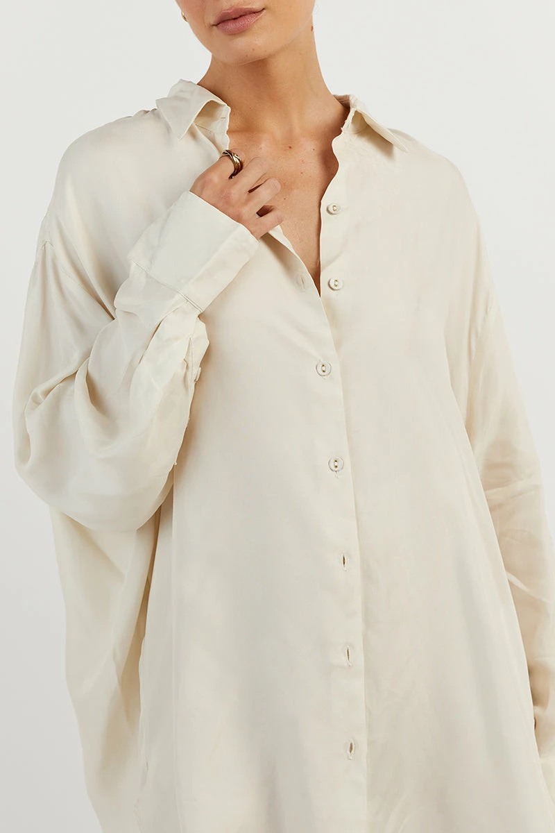 DISSH ELLISON CREAM OVERSIZED SHIRT 5 DISSH ELLISON CREAM OVERSIZED SHIRT - Image 5
