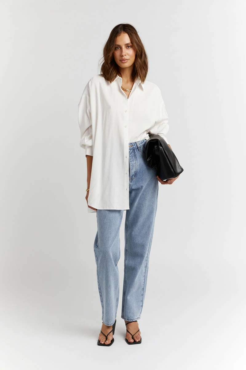 DISSH ELLISON WHITE OVERSIZED SHIRT 3 DISSH ELLISON WHITE OVERSIZED SHIRT - Image 3