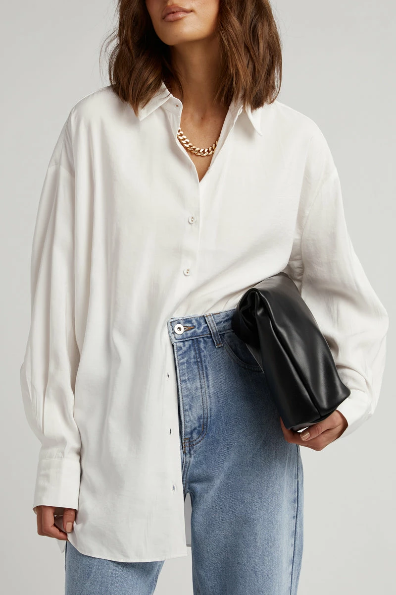 DISSH ELLISON WHITE OVERSIZED SHIRT 4 DISSH ELLISON WHITE OVERSIZED SHIRT - Image 4