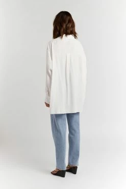 DISSH ELLISON WHITE OVERSIZED SHIRT 9 DISSH ELLISON WHITE OVERSIZED SHIRT -DISSH all-clothing Shop DFS03008WE.100 4