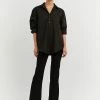 DISSH MAXIE BLACK L/SLEEVE COTTON SHIRT
