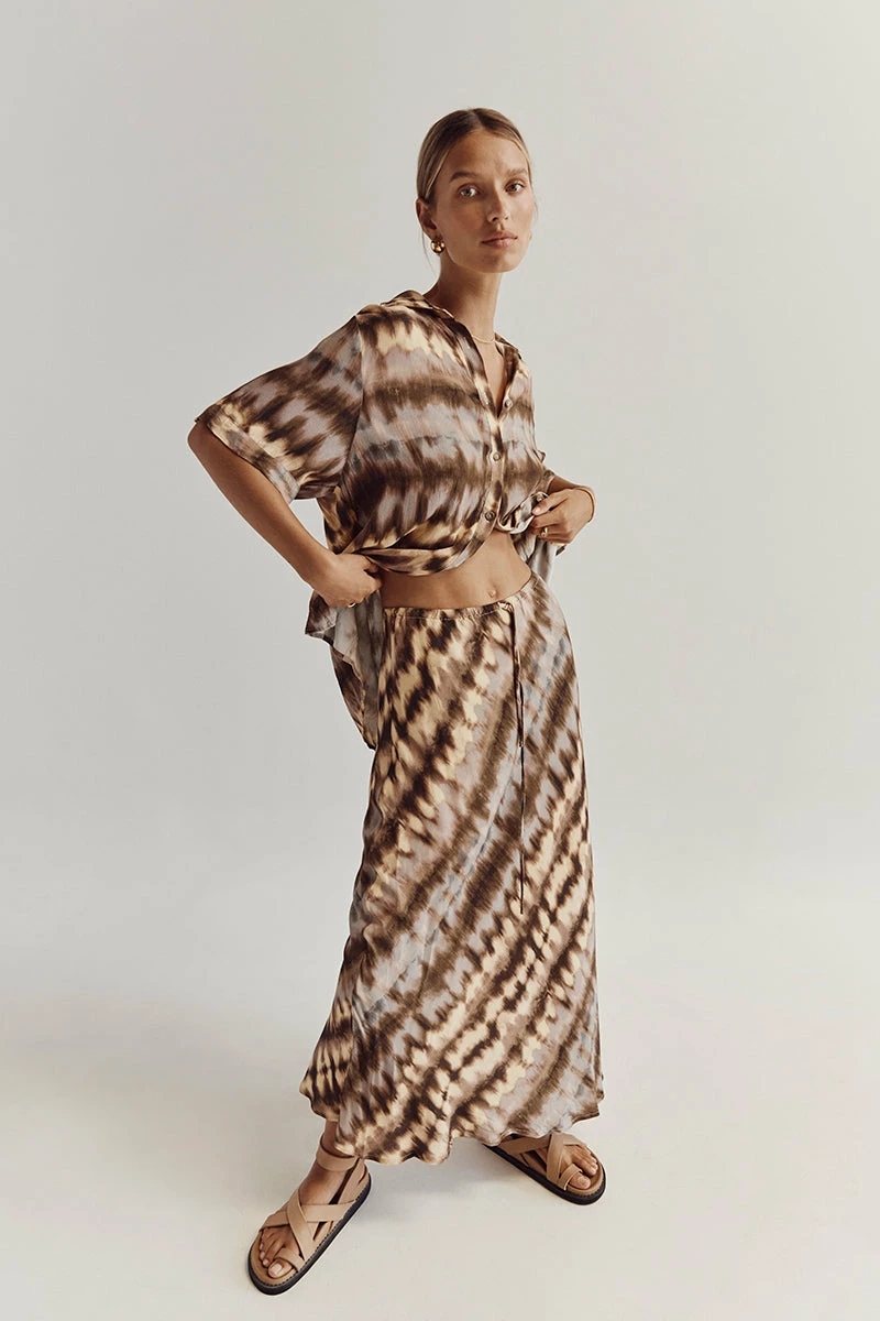 DISSH GABI TIE DYE VISCOSE VACATION SHIRT 6 DISSH GABI TIE DYE VISCOSE VACATION SHIRT - Image 6