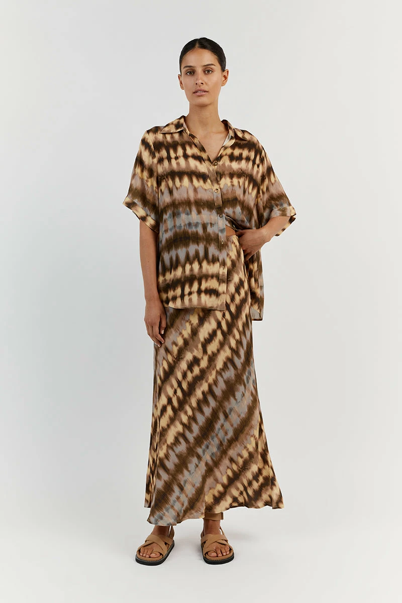 DISSH GABI TIE DYE VISCOSE VACATION SHIRT 2 DISSH GABI TIE DYE VISCOSE VACATION SHIRT - Image 2