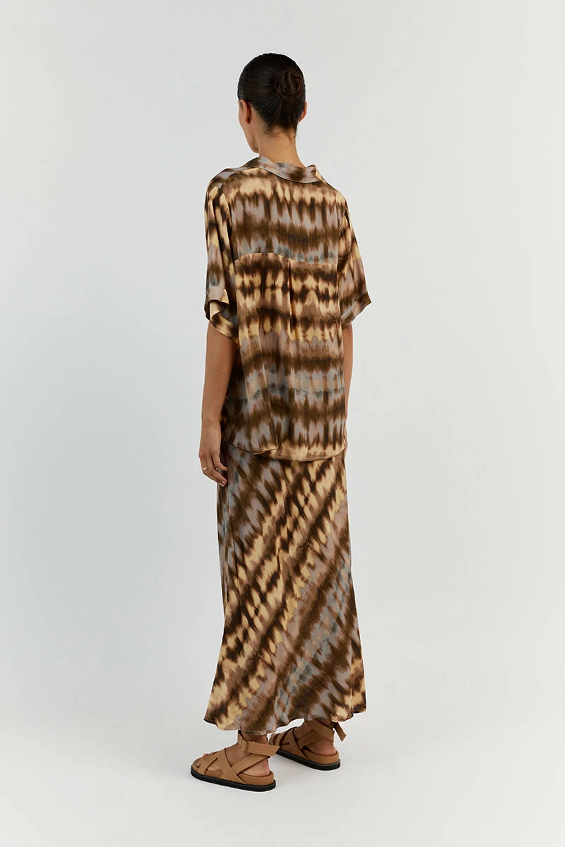 DISSH GABI TIE DYE VISCOSE VACATION SHIRT 5 DISSH GABI TIE DYE VISCOSE VACATION SHIRT - Image 5