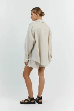 DISSH HAZEL NATURAL LINEN SHIRT 9 DISSH HAZEL NATURAL LINEN SHIRT -DISSH all-clothing Shop DFS03158NAT.150 15