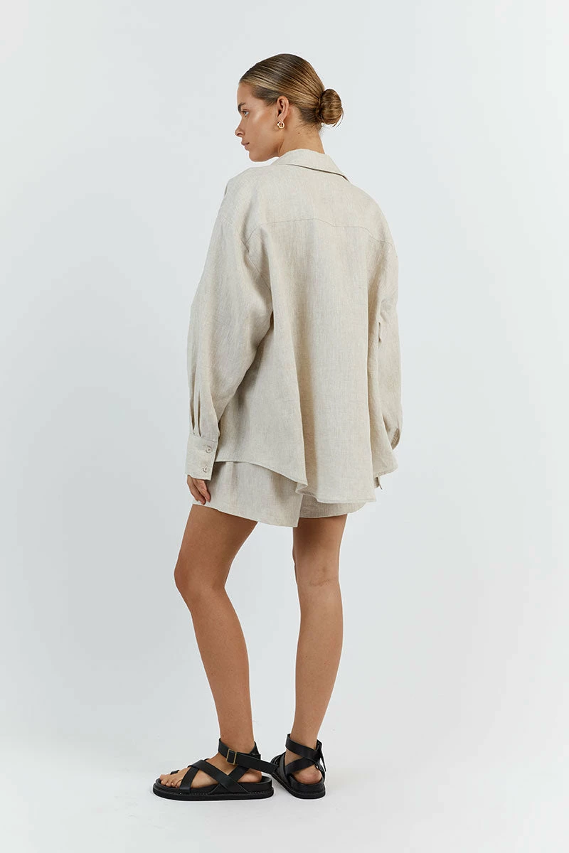 DISSH HAZEL NATURAL LINEN SHIRT 5 DISSH HAZEL NATURAL LINEN SHIRT - Image 5