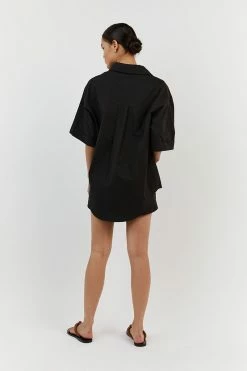 DISSH MAXIE BLACK COTTON SCOOP SHORT 9 DISSH MAXIE BLACK COTTON SCOOP SHORT -DISSH all-clothing Shop DFS03165BK.600 13 3fcde3e4 e58f 42f2 bf61 f1850e84a7da