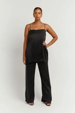 DISSH EVANS BLACK SILK TUNIC TOP 15 DISSH EVANS BLACK SILK TUNIC TOP -DISSH all-clothing Shop DFS04115BK.600 10