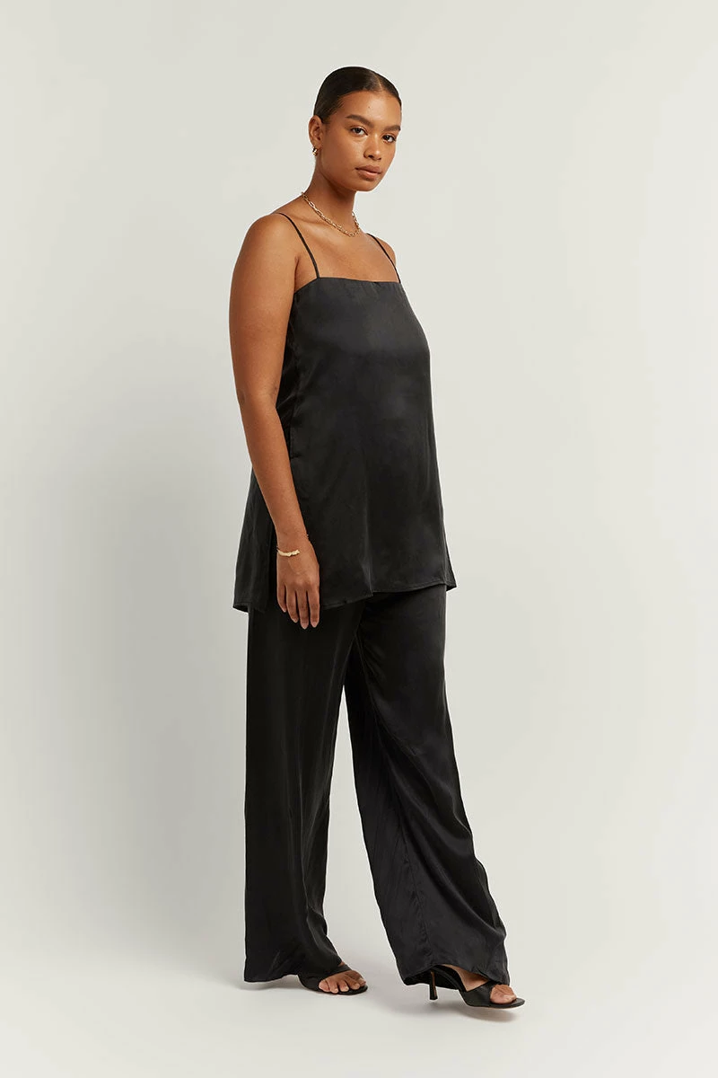 DISSH EVANS BLACK SILK TUNIC TOP 8 DISSH EVANS BLACK SILK TUNIC TOP - Image 8