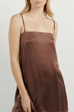 DISSH EVANS CHOCOLATE SILK TUNIC 9 DISSH EVANS CHOCOLATE SILK TUNIC -DISSH all-clothing Shop DFS04115SCHO.570 4