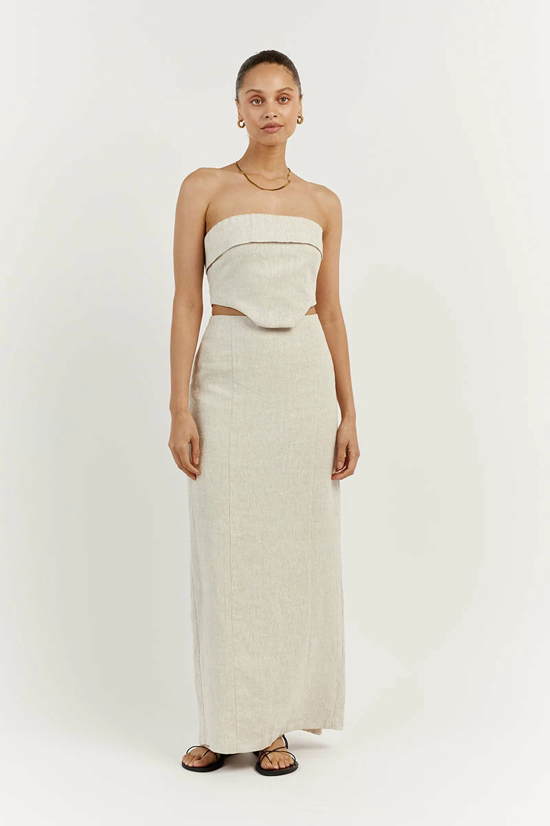 DISSH LILY NATURAL LINEN CORSET 2 DISSH LILY NATURAL LINEN CORSET - Image 2