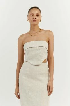 DISSH LILY NATURAL LINEN CORSET