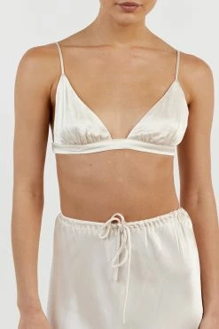 DISSH BOBBY PEARL SATIN BRALETTE 9 DISSH BOBBY PEARL SATIN BRALETTE -DISSH all-clothing Shop DFS04196PER.197 14
