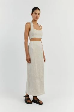 DISSH WILLOW NATURAL LINEN CROP TOP 7 DISSH WILLOW NATURAL LINEN CROP TOP -DISSH all-clothing Shop DFS04203NAT.150 12