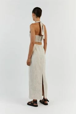 DISSH WILLOW NATURAL LINEN CROP TOP 8 DISSH WILLOW NATURAL LINEN CROP TOP -DISSH all-clothing Shop DFS04203NAT.150 13