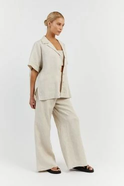 DISSH CAMPBELL NATURAL LINEN SHIRT 7 DISSH CAMPBELL NATURAL LINEN SHIRT -DISSH all-clothing Shop DFS04207NAT.150 12