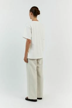 DISSH CHARLOTTE OFF WHITE CREW NECK TEE 9 DISSH CHARLOTTE OFF WHITE CREW NECK TEE -DISSH all-clothing Shop DFS04285OW.105 11 40bcf067 2f71 41f6 ae51 76992a9e5ff8