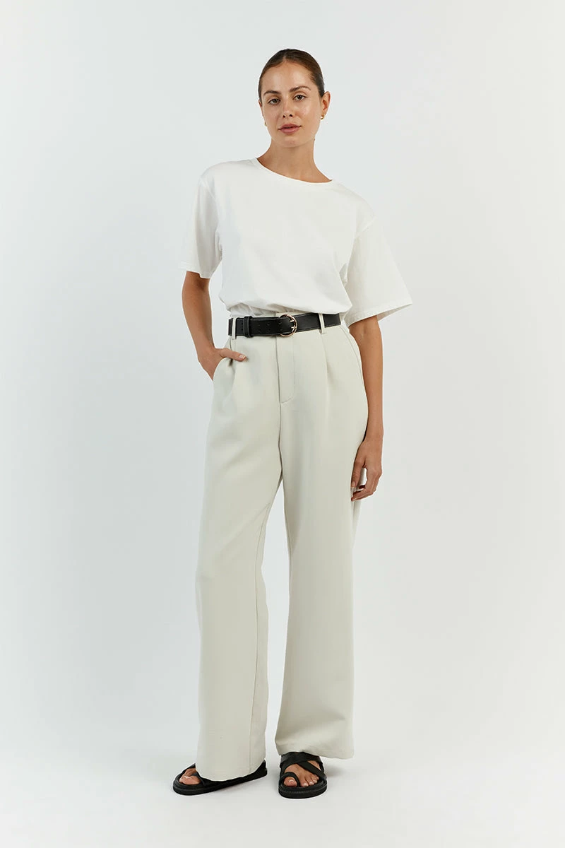 DISSH CHARLOTTE OFF WHITE CREW NECK TEE 3 DISSH CHARLOTTE OFF WHITE CREW NECK TEE - Image 3