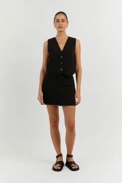 DISSH ROWAN BLACK MINI SKIRT