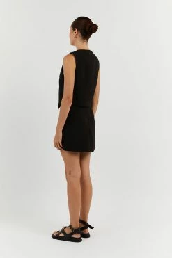 DISSH ROWAN BLACK MINI SKIRT 8 DISSH ROWAN BLACK MINI SKIRT -DISSH all-clothing Shop DFS05105BK.600 13