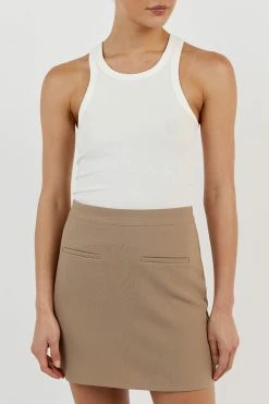 DISSH ROWAN MOCHA MINI SKIRT 12 DISSH ROWAN MOCHA MINI SKIRT -DISSH all-clothing Shop DFS05105MOC.565 14