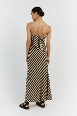 DISSH CLEMENCE WHEAT STRIPE BIAS SKIRT 8 DISSH CLEMENCE WHEAT STRIPE BIAS SKIRT -DISSH all-clothing Shop DFS05120STI.104 13